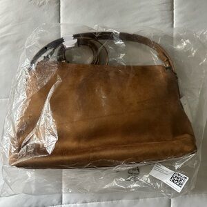Brown Suede Handbag
